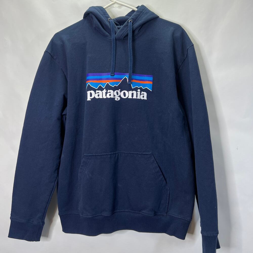 Patagonia Men's Pullover Hoodie Navy Blue Large